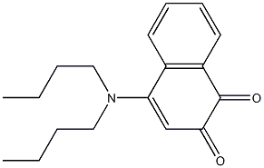 4-(Dibutylamino)naphthalene-1,2-dione Struktur