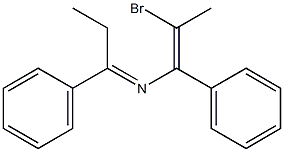 6-Bromo-3,5-diphenyl-4-aza-3,5-heptadiene Struktur