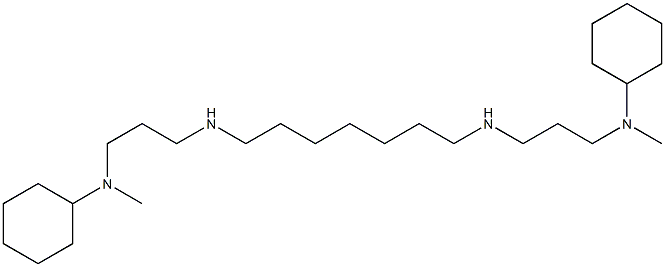 N,N'-Bis[3-[cyclohexylmethylamino]propyl]-1,7-heptanediamine Struktur