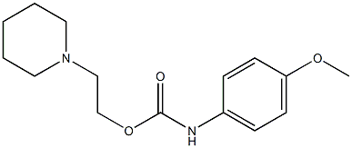 1-[2-[[(4-Methoxyphenyl)amino]carbonyloxy]ethyl]piperidine Struktur