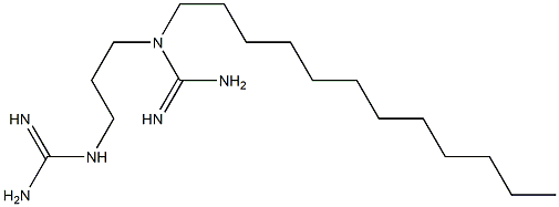 1-Dodecyl-1-(3-guanidinopropyl)guanidine Struktur