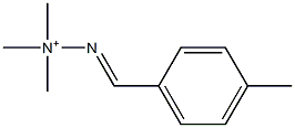 (E)-2-(p-Methylbenzylidene)-1,1,1-trimethylhydrazinium Struktur