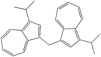 1,1'-Diisopropyl-(3,3'-methylenebisazulene) Struktur