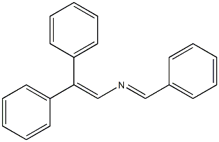 N-[(E)-Benzylidene]-2,2-diphenylethenamine Struktur