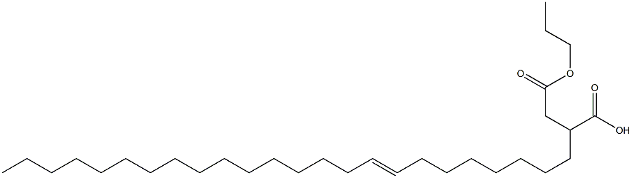 2-(8-Tetracosenyl)succinic acid 1-hydrogen 4-propyl ester Struktur