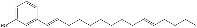 3-(1,10-Pentadecadienyl)phenol Struktur