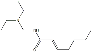 N-[(Diethylamino)methyl]-2-heptenamide Struktur