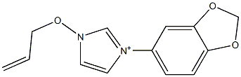 1-(2-Propenyloxy)-3-[3,4-(methylenedioxy)phenyl]-1H-imidazol-3-ium Struktur