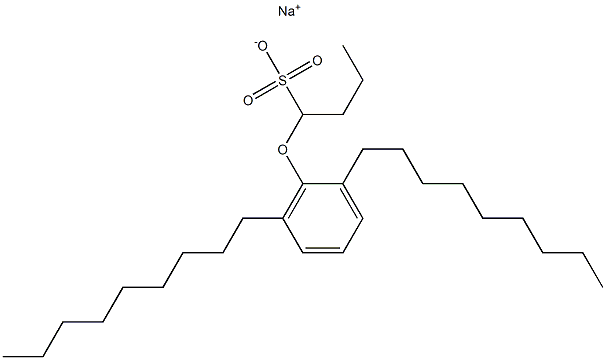 1-(2,6-Dinonylphenoxy)butane-1-sulfonic acid sodium salt Struktur