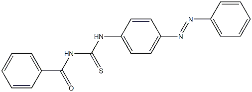 1-Benzoyl-3-[p-(phenylazo)phenyl]thiourea Struktur