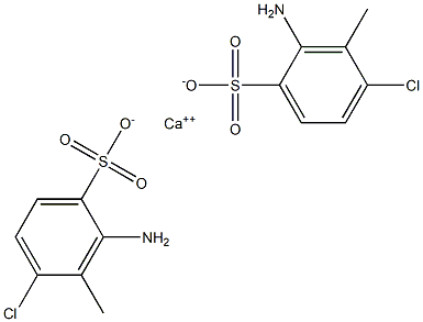 Bis(2-amino-4-chloro-3-methylbenzenesulfonic acid)calcium salt Struktur