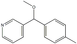 3-[Methoxy(p-tolyl)methyl]pyridine Struktur