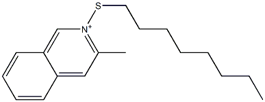 2-Octylthio-3-methylisoquinolinium Struktur