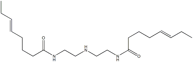 N,N'-[Iminobis(2,1-ethanediyl)]bis(5-octenamide) Struktur