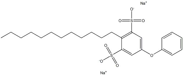 4-Dodecyl[oxybisbenzene]-3,5-disulfonic acid disodium salt Struktur