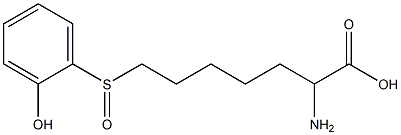 2-Amino-7-(2-hydroxyphenylsulfinyl)heptanoic acid Struktur