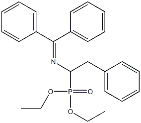 [1-(Diphenylmethylene)amino-2-phenylethyl]phosphonic acid diethyl ester Struktur