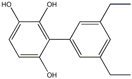 3-(3,5-Diethylphenyl)benzene-1,2,4-triol Struktur