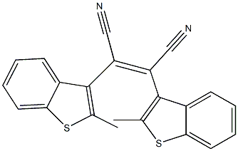 (Z)-2,3-Bis(2-methylbenzo[b]thiophen-3-yl)maleonitrile Struktur