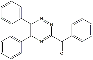 5,6-Diphenyl-3-benzoyl-1,2,4-triazine Struktur