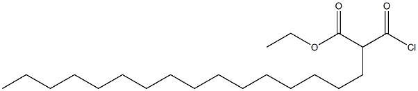 2-Carbethoxyoctadecanoic acid chloride Struktur