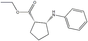 (1S,2R)-2-(Phenylamino)cyclopentane-1-carboxylic acid ethyl ester Struktur