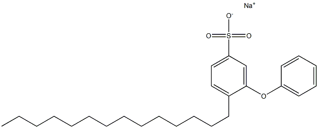 3-Phenoxy-4-tetradecylbenzenesulfonic acid sodium salt Struktur