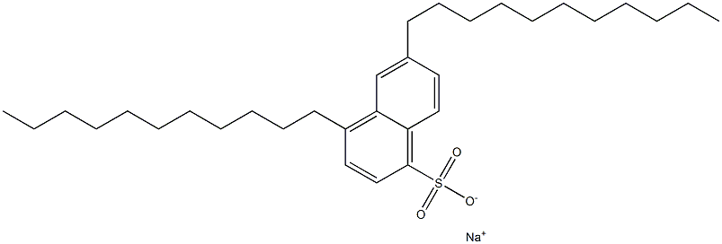 4,6-Diundecyl-1-naphthalenesulfonic acid sodium salt Struktur