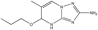 2-Amino-6-methyl-5-propoxy-4,5-dihydro[1,2,4]triazolo[1,5-a]pyrimidine Struktur