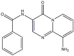 3-Benzoylamino-9-amino-4H-pyrido[1,2-a]pyrimidin-4-one Struktur