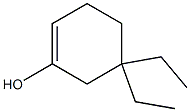 5,5-Diethyl-1-cyclohexen-1-ol Struktur