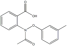 2-(3-Methylphenoxyacetylamino)benzoic acid Struktur