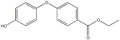 4-(4-Hydroxyphenyloxy)benzoic acid ethyl ester Struktur