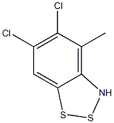 5,6-Dichloro-4-methyl-3H-1,2,3-benzodithiazole Struktur