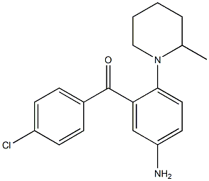 5-Amino-4'-chloro-2-(2-methyl-1-piperidinyl)benzophenone Struktur