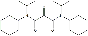 N,N'-Dicyclohexyl-N,N'-diisopropyloxomalonamide Struktur