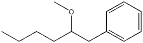 (2-Methoxyhexyl)benzene Struktur