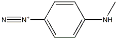 4-(Methylamino)benzenediazonium Struktur