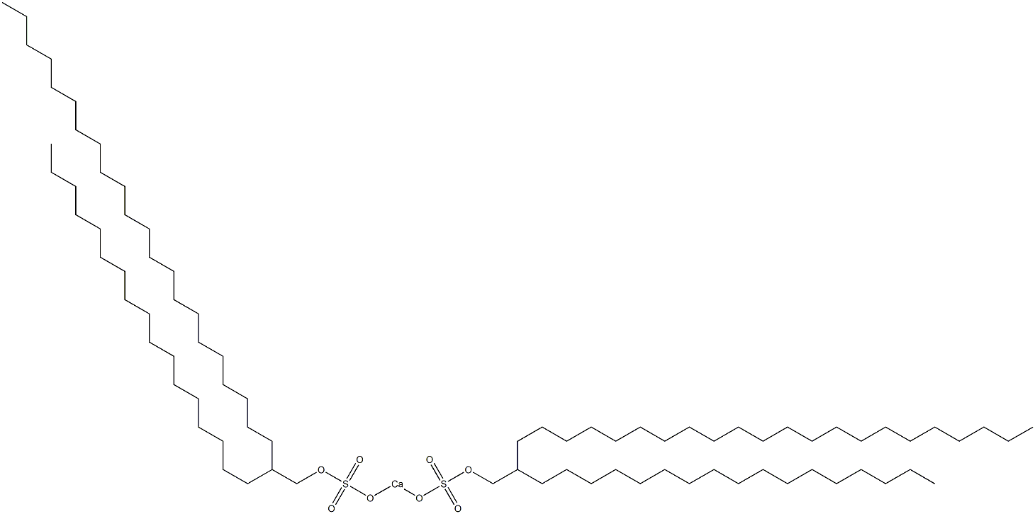 Bis(2-heptadecyltetracosyloxysulfonyloxy)calcium Struktur