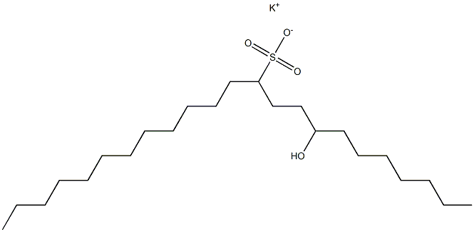 8-Hydroxytricosane-11-sulfonic acid potassium salt Struktur