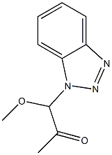 1-(1-Methoxy-2-oxopropyl)-1H-benzotriazole Struktur