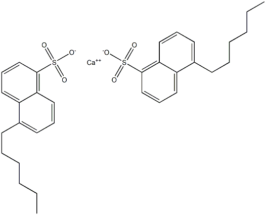 Bis(5-hexyl-1-naphthalenesulfonic acid)calcium salt Struktur