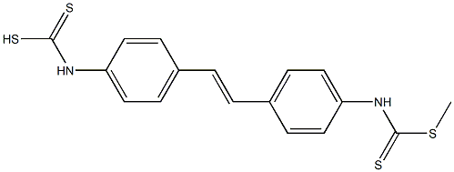 N,N'-[1,2-Ethenediylbis(4,1-phenylene)]bis(dithiocarbamic acid methyl) ester Struktur