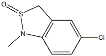 1-Methyl-5-chloro-1,3-dihydro-2,1-benzisothiazole 2-oxide Struktur