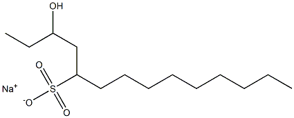 3-Hydroxytetradecane-5-sulfonic acid sodium salt Struktur