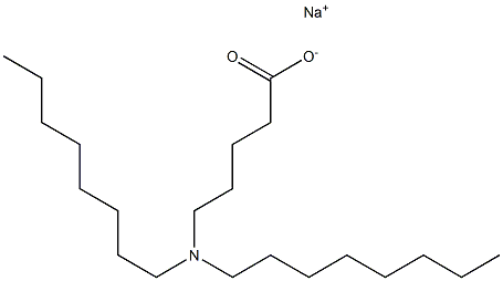 5-(Dioctylamino)valeric acid sodium salt Struktur