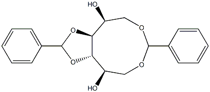 1-O,6-O:3-O,4-O-Dibenzylidene-L-glucitol Struktur