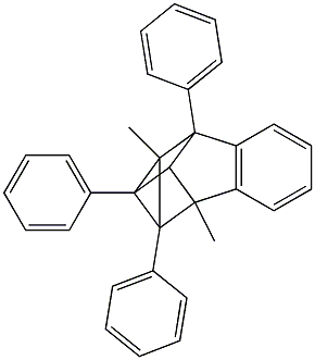 2,2a,7,7a-Tetrahydro-2,7-dimethyl-1,2a,8-triphenyl-1,2,7-metheno-1H-cyclobut[a]indene Struktur