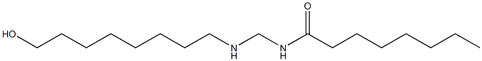 N-[[(8-Hydroxyoctyl)amino]methyl]octanamide Struktur