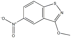 3-Methoxy-5-nitro-1,2-benzisothiazole Struktur